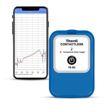 TE-B2 Bluetooth Temperature Data Logger, Auto PDF CSV Report, Compare Multi-Devices Data, Monitor Cold & Frozen Storage